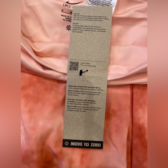 Nike dri fit Skirt Women's Regular Golf Skirt orange tie dye sz med NWT $75 - Picture 10 of 10